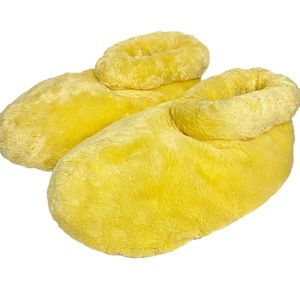 Disney Mickey‎ Mouse Shoes Slippers Adult Small Yellow Disney Parks Souvenir